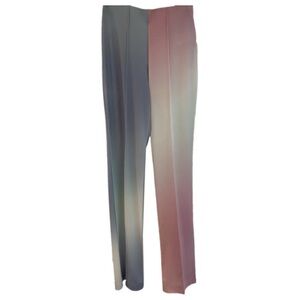 Saks Potts Pastel Gradient Colorblock Women's High Waist Retro Flare Pants